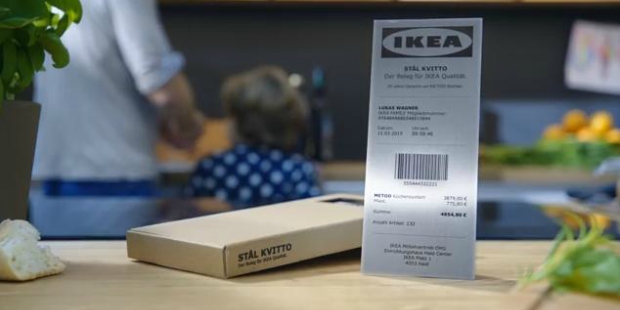 Ikea cria recibo de aço