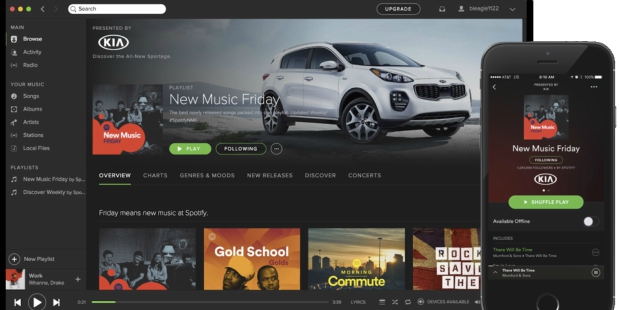 Marcas vão poder patrocinar playlists do Spotify